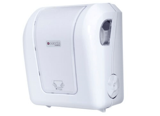Toalheiro com Bobina Mini Exacta Plus Ref. E-DPCM007 Branco Trilha