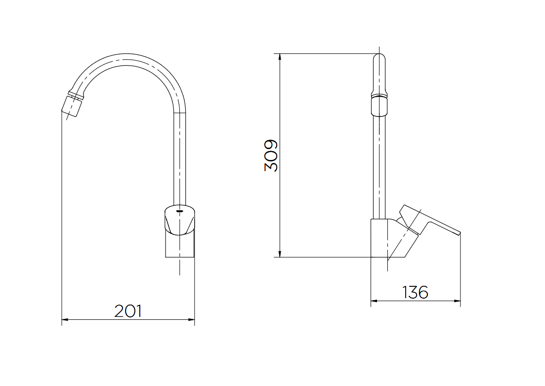 Misturador Monocomando para Cozinha Gali Ref. 00934606 Docol