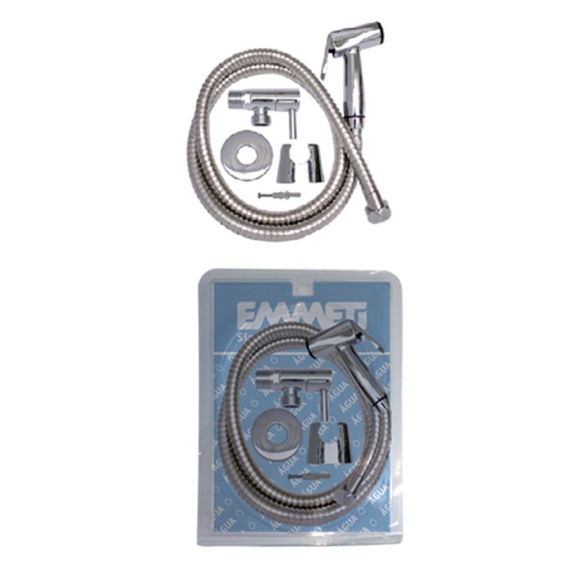Ducha-Higienica-Economica-de-1-2--com-Gatilho-Metal-e-Registro-Metal-Ref.-B665013S-Emmeti