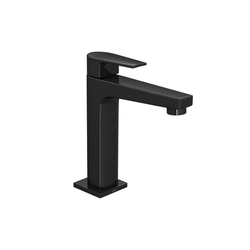 Torneira para Lavatório de Mesa com Bica Média Level Ref. 1193.BL26.NO Black Noir Deca