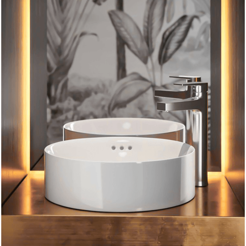 Misturador-Monocomando-para-Lavatorio-de-Mesa-com-Bica-Alta-Taut-Cromado-Kohler