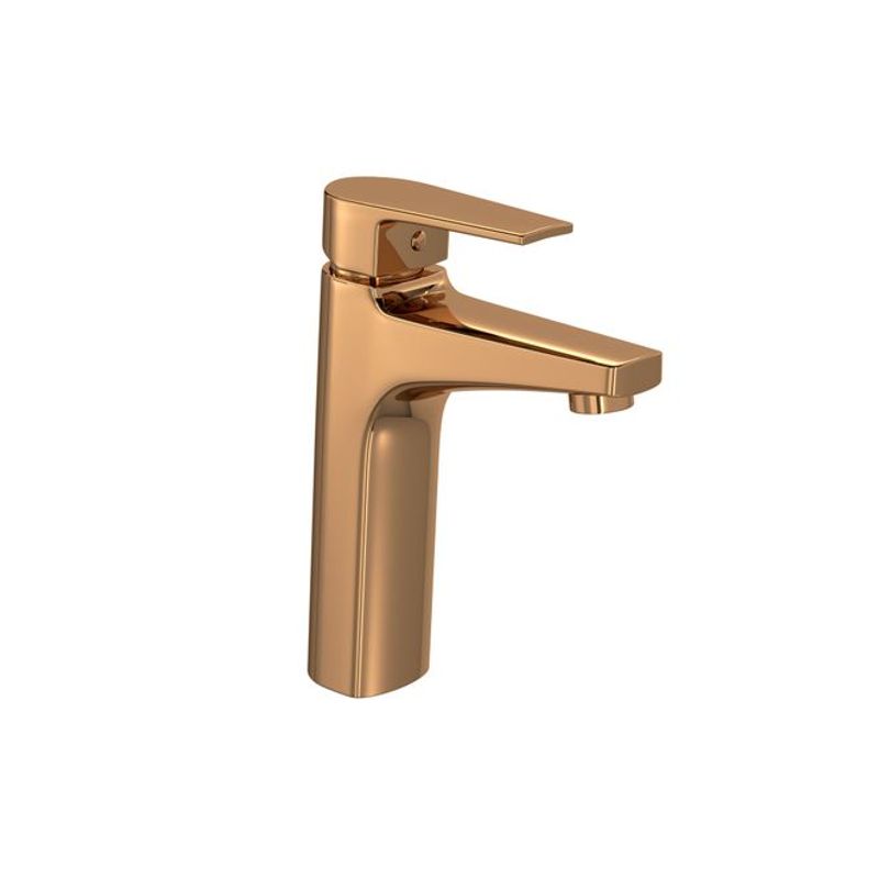 Misturador Monocomando para Lavatório de Mesa com Bica Média Level Ref. 2880.GL26.RD Red Gold Deca