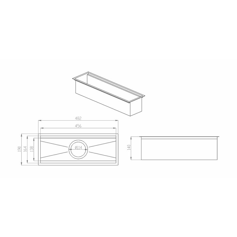 Canal-Organizador-Umido-450mm-Ref.-10400-GhelPlus