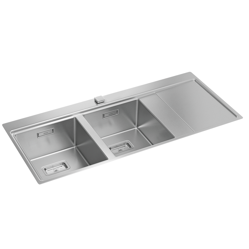 Cuba Dupla para Cozinha Wish 116 Ref. CC.660.116.DUO.INX Inox Deca