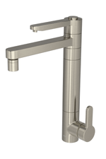 Misturador Monocomando com Filtro para Cozinha de Mesa Twin Click Ref. 2240.INX.CLICK Inox Deca