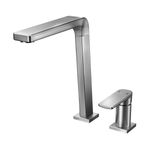 Misturador-Monocomando-para-Cozinha-de-Mesa-Bistro-Tech-Ref.-00699570-Grafite-Escovado-Docol