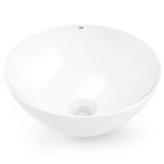 Cuba de Apoio Redonda de 35cm Design D1 Branco Celite