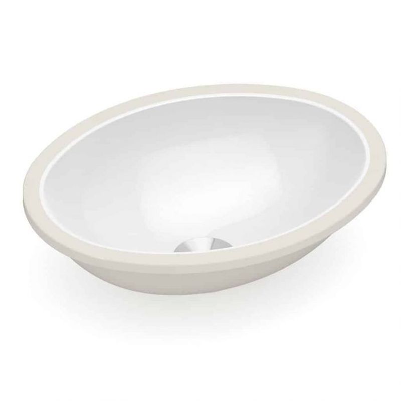 Cuba de Embutir Oval 39x30cm Branco Incepa