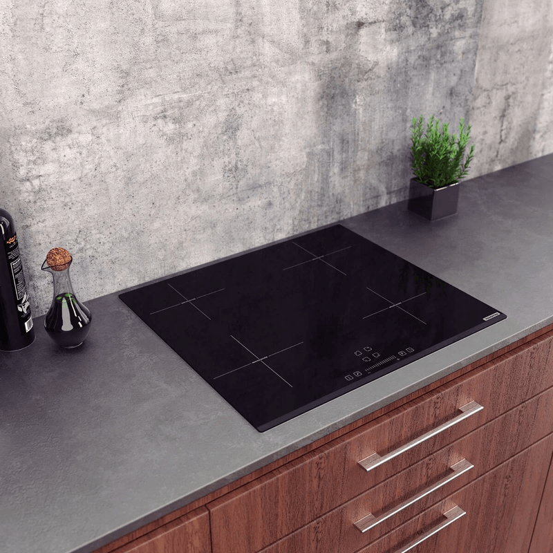 Cooktop por Indução com 4 Áreas de Aquecimento e Comando Touch Square Slider B 4EI Ref. 94750221 Black Tramontina