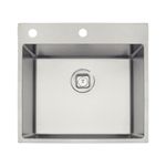 Cuba de 50x40cm com Válvula de 4.1/2" TDC Quadrum Ref. 93914103 Inox Tramontina