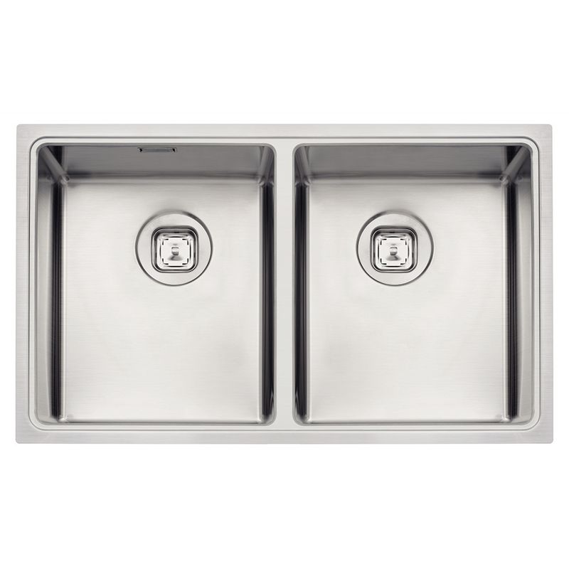 Cuba Dupla de 77x46cm com Válvula de 4.1/2" TDC Quadrum Ref. 94009103 Inox Tramontina
