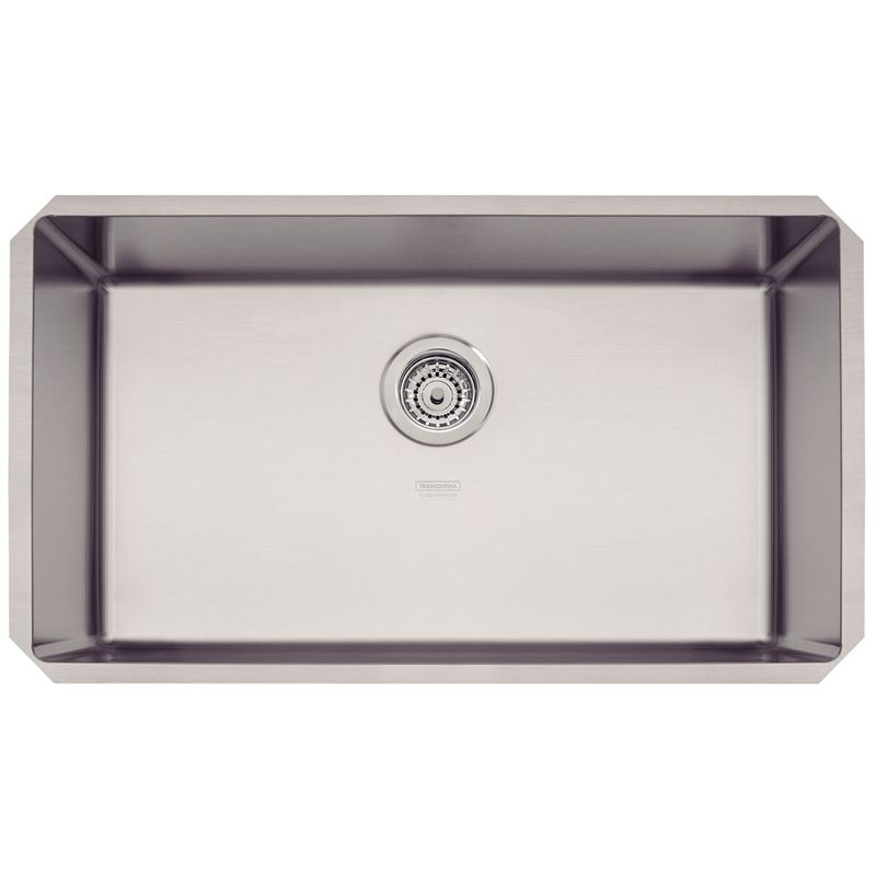 Cuba de 70x40cm com Válvula de 4.1/2" TDC Quadrum Ref. 94000112 Inox Tramontina
