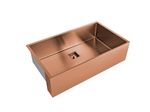 Cuba de 740x430x200 com Válvula de 4.1/2" Farm Sink Ref. 90610 Rose Gold Debacco