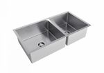 Cuba Dupla de 850x450 com Válvula de 4.1/2" Quadratino  Ref. 80600 Inox Debacco