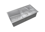 Cuba Dupla de 860x450x230 com Válvula de 4.1/2" Quadratino Ref. 80700 Inox Debacco