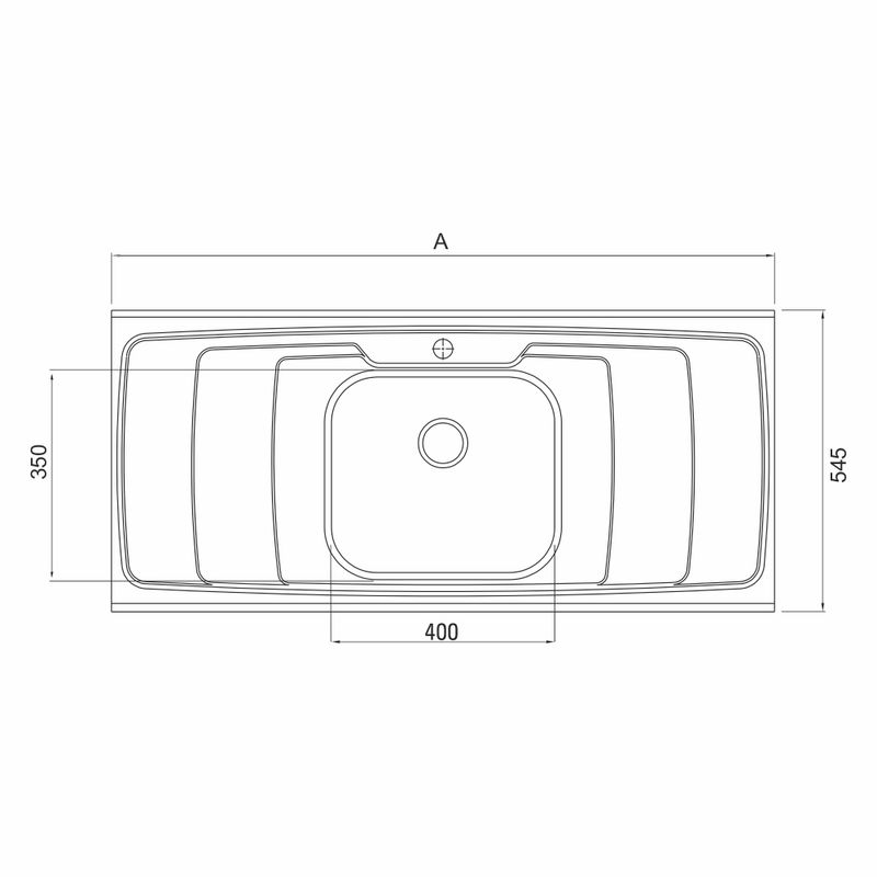 Pia de Cozinha Ghel Plus Inox 120cm 