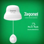 Ducha Eletrônica de 6800w e 220v Master Banho Branco Zagonel