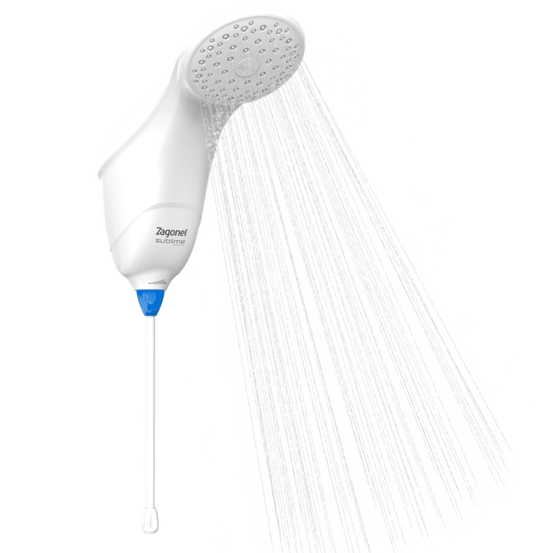 Ducha Eletrônica de 6800w e 220v Sublime Branco Zagonel