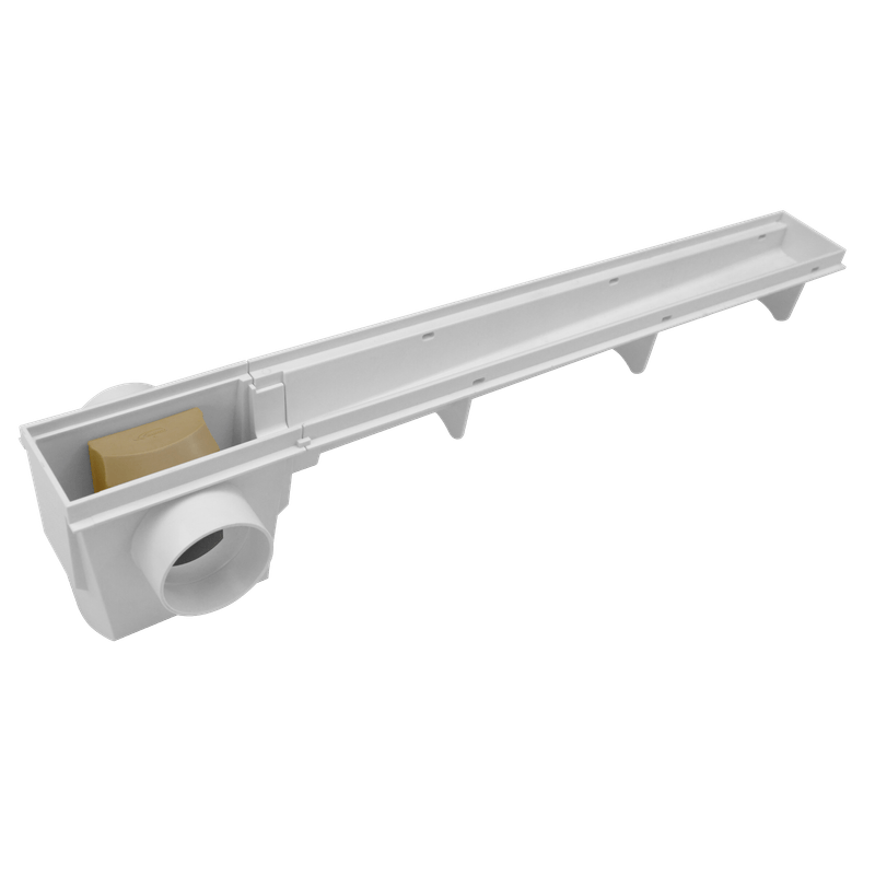 Corpo Ralo Linear Sifonado de 50cm Branco Amanco Wavin