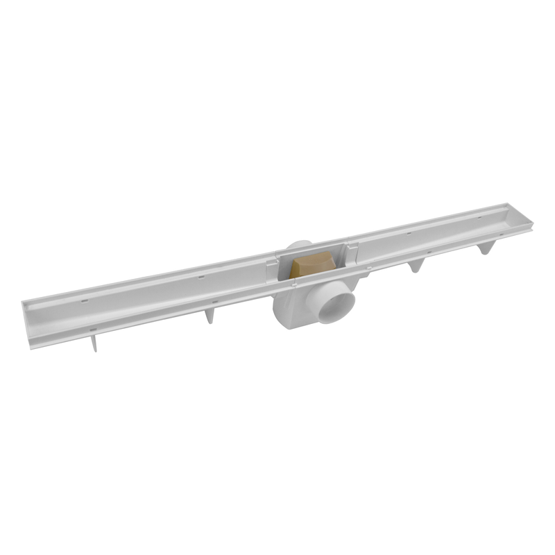 Corpo Ralo Linear Sifonado de 90cm Branco Amanco Wavin