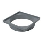 Porta Grelha N21 Quadrado de 150mm Cinza Amanco Wavin