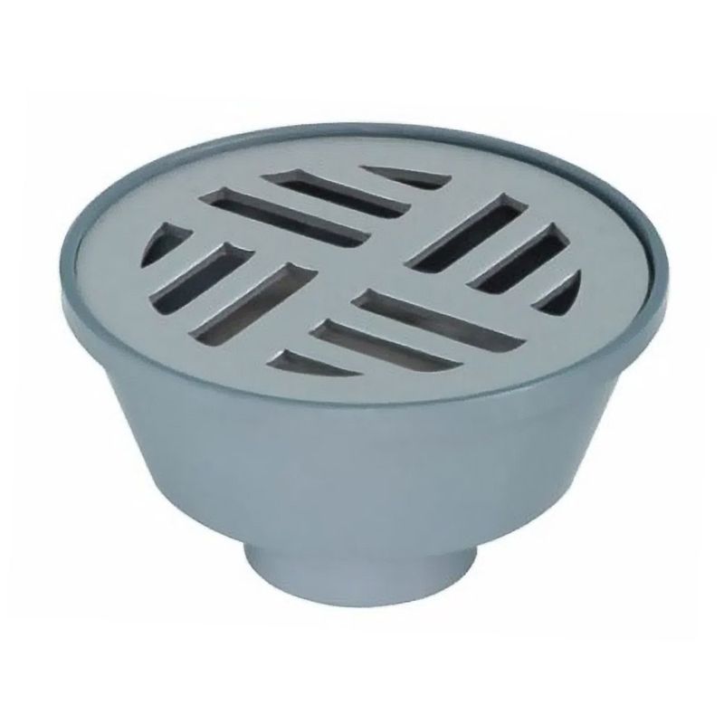Ralo-Sifonado-N2-Redondo-de-100x38x40-com-Grelha-em-Aluminio-Amanco-Wavin