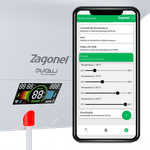 Ducha Digital de 7500w e 220V Ducali Premium Branco Zagonel