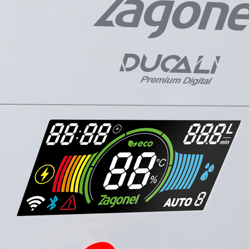 Ducha Digital de 7500w e 220V Ducali Premium Branco Zagonel