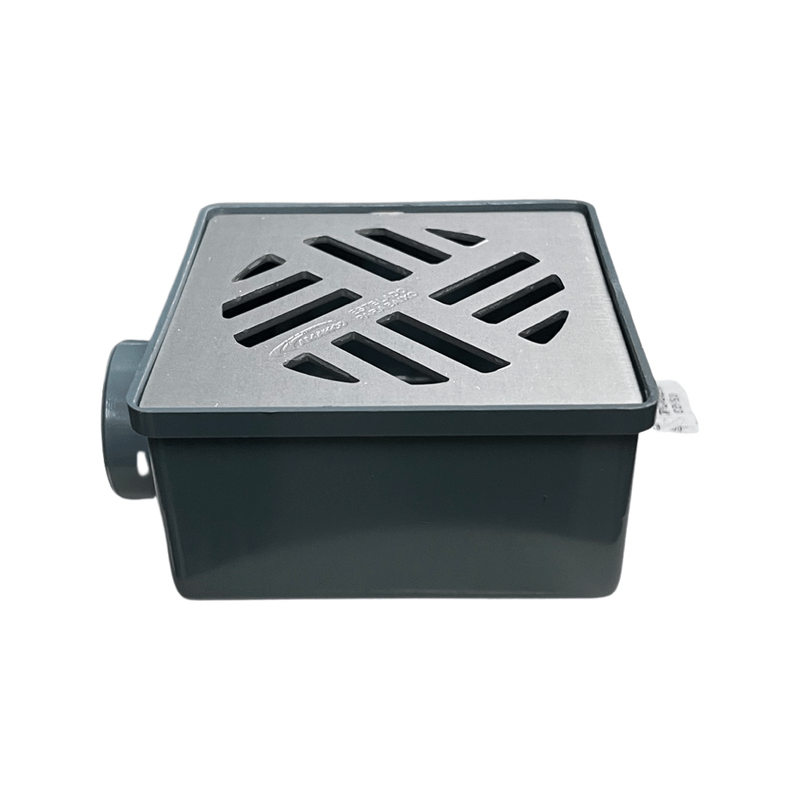 Ralo-Sifonado-N20-Quadrado-de-100x52x40-com-Grelha-em-Aluminio-Amanco-Wavin