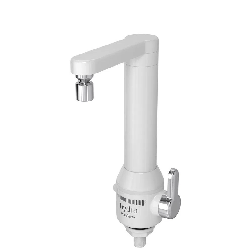 Torneira Eletrônica para Cozinha de Mesa de 5500w 127v Puravitta Branco Hydra