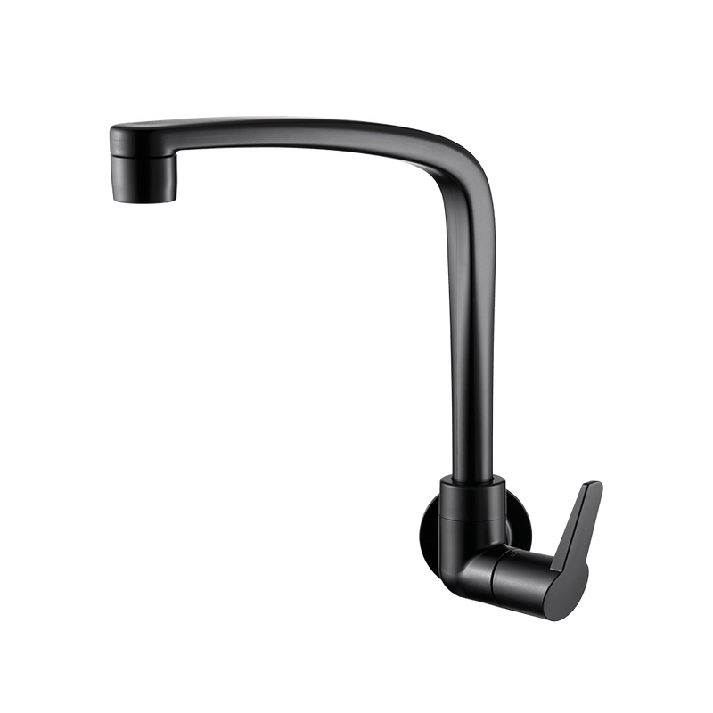 Torneira para Cozinha de Parede em ABS(Plástico) Flatt 1168 F71 Preto Fosco Lorenzetti