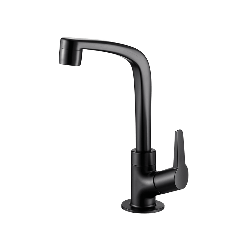 1Torneira para Lavatório de Mesa em ABS(Plástico) Flatt 1195 F71 Preto Fosco Lorenzetti