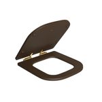 Assento em Poliéster Slow Close para Bacias Piano Ref. AP.337.GL.22 Marrom Fosco Deca