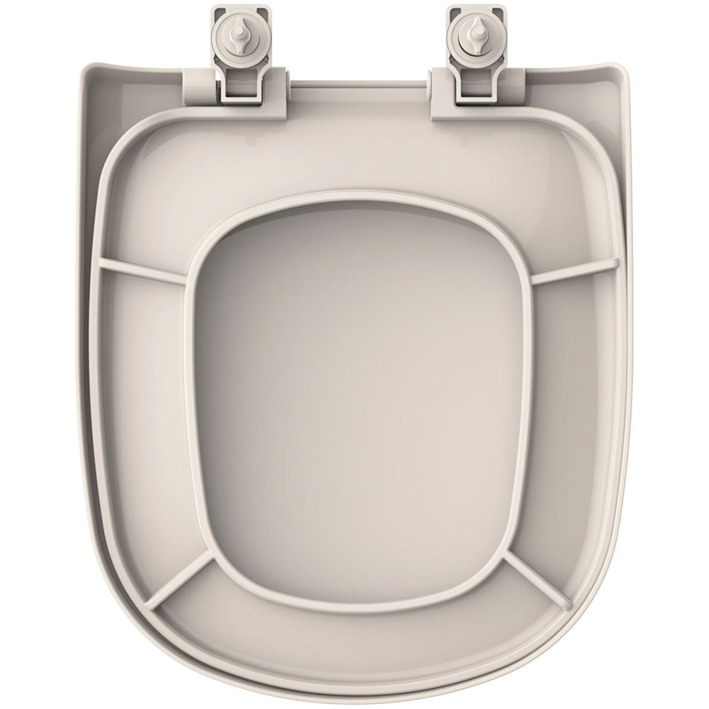 Encontraproduto.com.br - Assento Sanitário Etna Pp Soft Close Palha Tupan