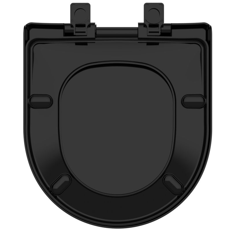 Assento Sanitário Termofixo com Soft Close para Bacia Nexo/Riviera/Slim Preto Tupan