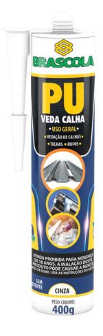 Veda-Calha-Pu-Plus-Cinza-400gr-Brascola