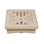 Caixa Coletora com Grelha de 30x30cm Ref. 1692 Bege Estrela
