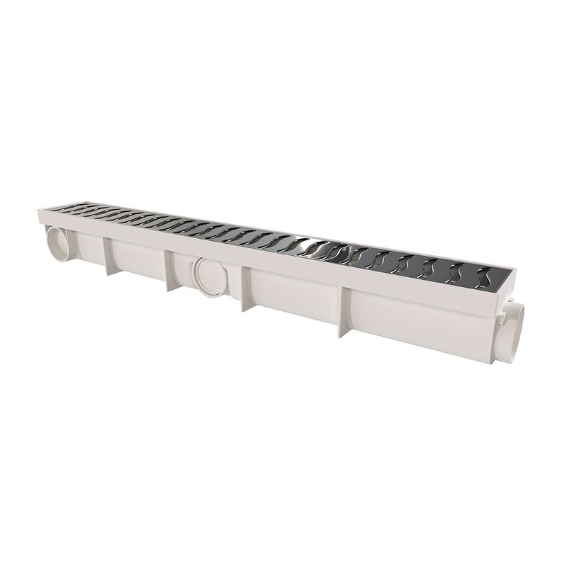 Ralo Modular com Grelha em Inox de 6x50cm Ref. 1909 Estrela