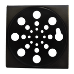 Grelha Quadrada em Inox sem Caixilho de 150mm Ref. 8124 Black Clarinox