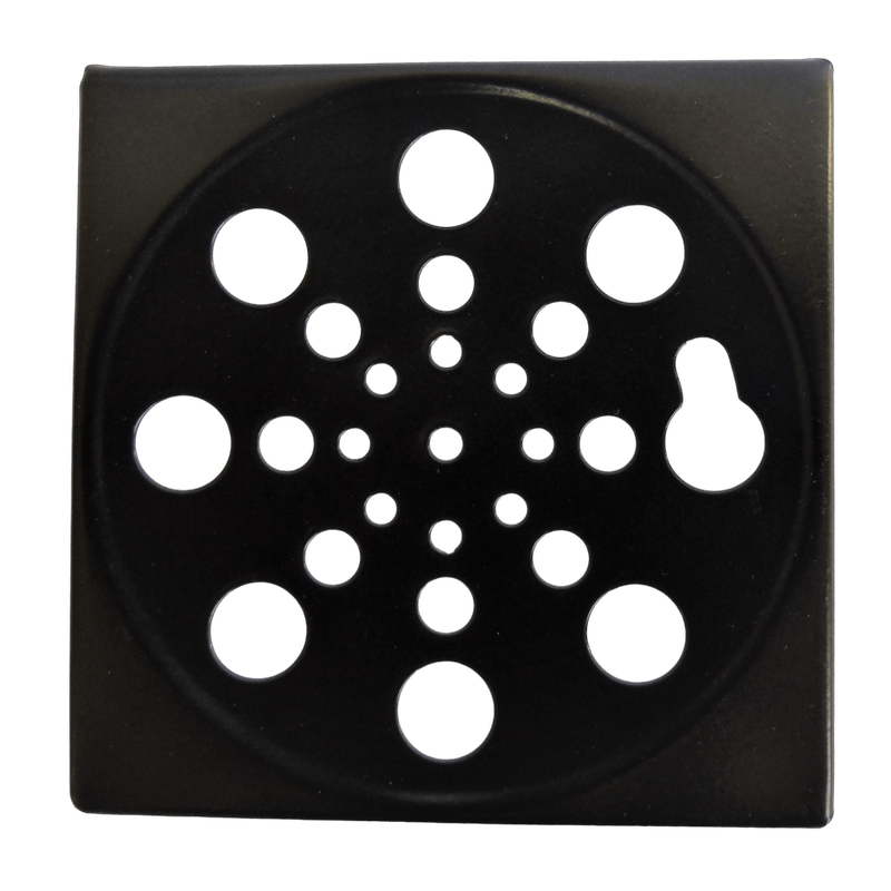 Grelha Quadrada em Inox sem Caixilho de 150mm Ref. 8124 Black Clarinox
