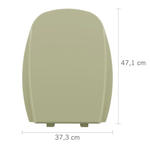 Assento Sanitário Almofadado Monte Carlo Ref. TMT/K*CR-37 Creme Astra