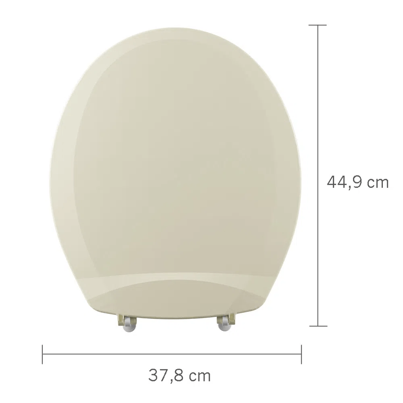Assento Sanitário Oval Talento Classique Ref. TTO/PP*BG8 Bege Astra