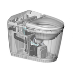 Vaso Sanitário com Triturador Sanismart Branco Sanitrit