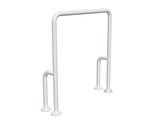 Suporte de Apoio Fixa para Piso de 75x70cm em Alumínio Branco Levevida