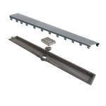 Ralo Linear de 75cm Elleve Versatile Ref. Inox Escovado 8932 Ralo Linear
