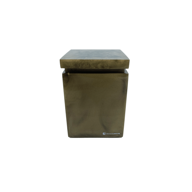 Porta Cotonetes Top Ouro Amarelo Banhomais