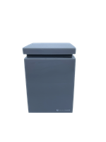 Porta Cotonete Top Cinza Claro Banhomais