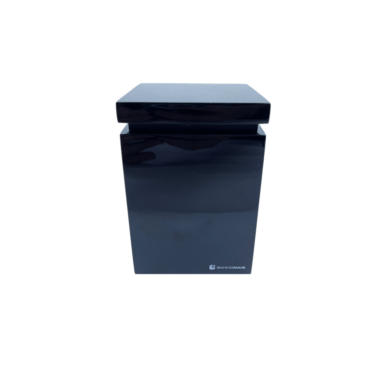 Porta Cotonetes Top Preto Banhomais