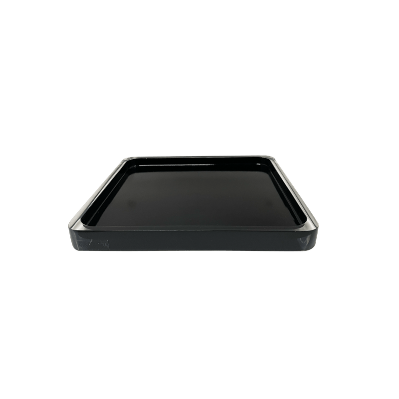 Bandeja de 24cm Otto Cristal Preto Resimetal