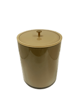 Lixeira de 20x25cm com Acabamento Ponto Redonda Cristal Honey Resimetal